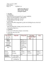 Kiểm tra học kì I môn lịch sử- Khối 6 thời gian 45 phút